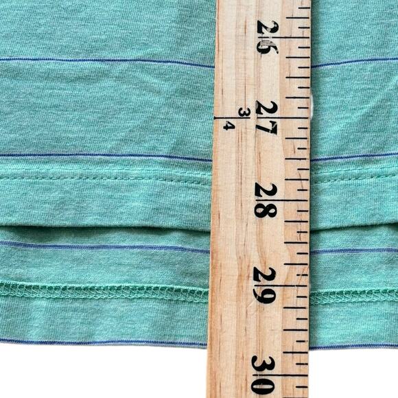 B. Draddy Mint Green Heathered Thin Purple Stripe Polo Shirt Size XXL - Picture 5 of 9